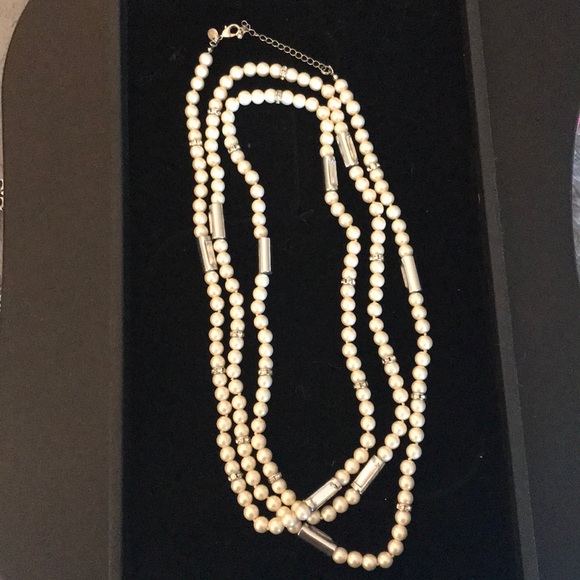Lia Sophia super long pearl necklace - Picture 1 of 2